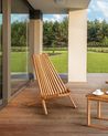 Set of 2 Garden Chairs BELLANO Acacia Wood Brown