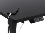 Electric Adjustable Corner Desk DESTINES 160 cm 109 cm Black Right Hand_927799