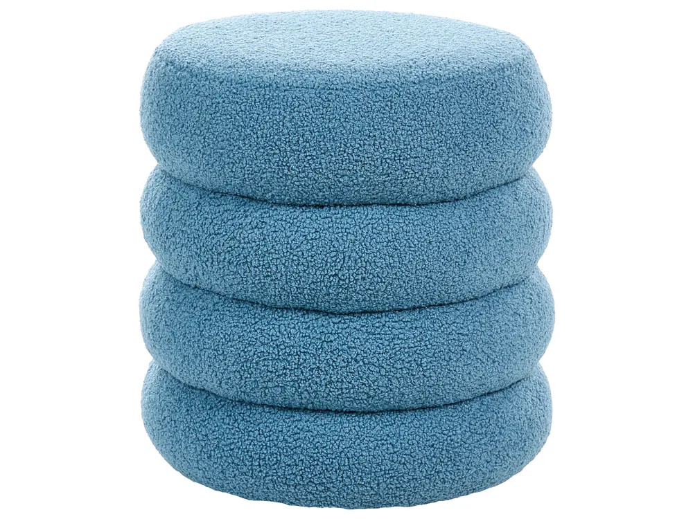 Pouffe SUMPTER Boucle Blue_1012120