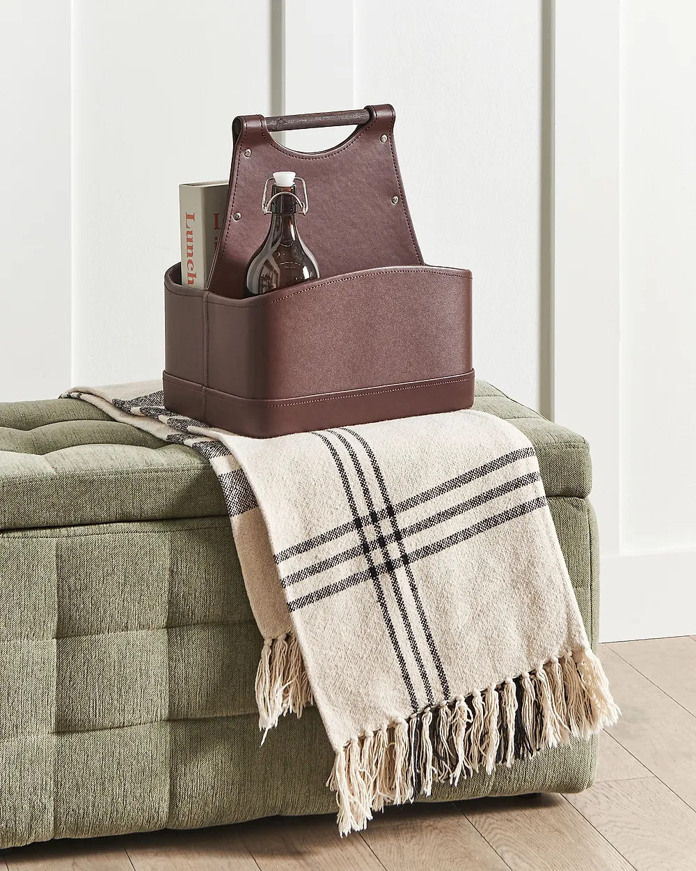 Basket URUK Faux Leather Brown_1183628
