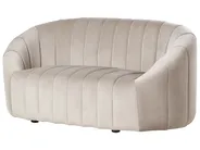 Living Room Set 6 Seater MALUNG Velvet Beige_966995