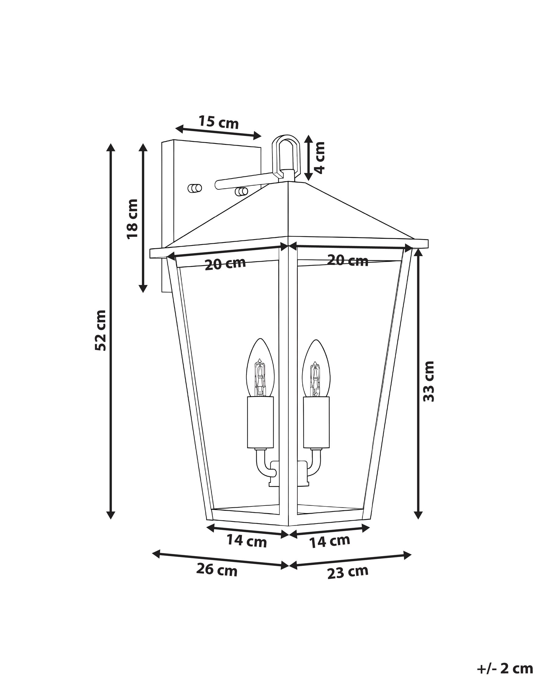 Outdoor Wall Light TIMIS Black_1136286