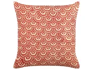 Koristetyynysetti 2 kpl RHUS 45 x 45 cm Puuvilla Punainen Geometrinen kuvio_839099