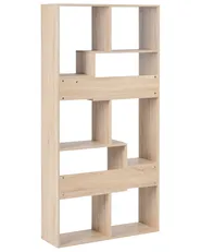 6 Tier Bookcase CHATEH 180 cm Light Brown_1003847