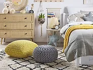 Pouffe CONRAD Cotton Yellow_1179180