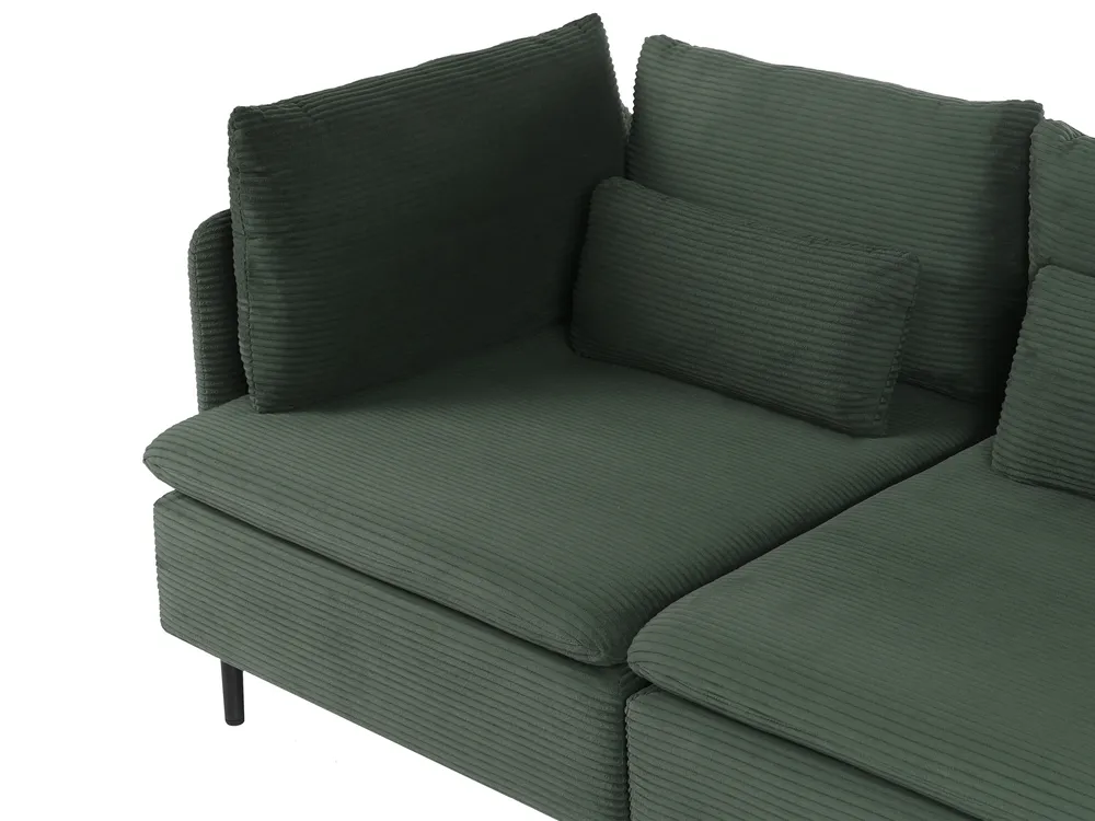 Modulär hörnsoffa 3-sits EGERIS Manchester Mörkgrön Vänstervänd_1067150