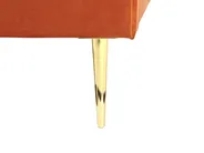 Bed Velvet FLAYAT 160 x 200 cm (EU King Size) Orange_834308