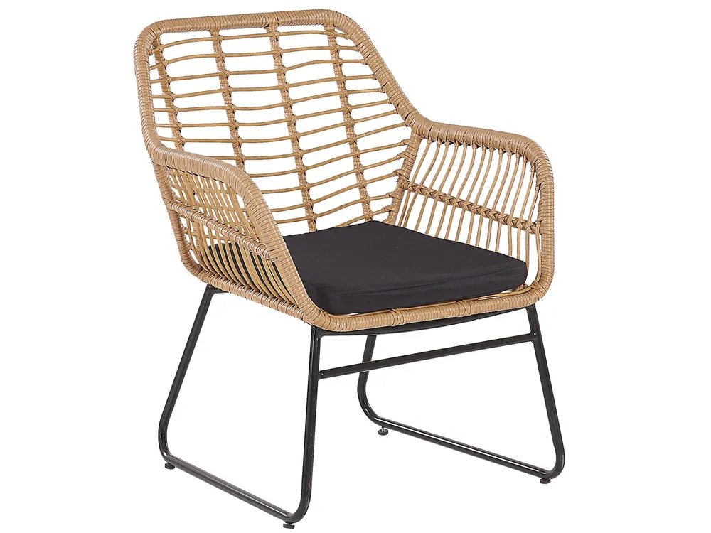 Garden Lounge Set with Table 4 Seater MINORI PE Rattan Beige_775676