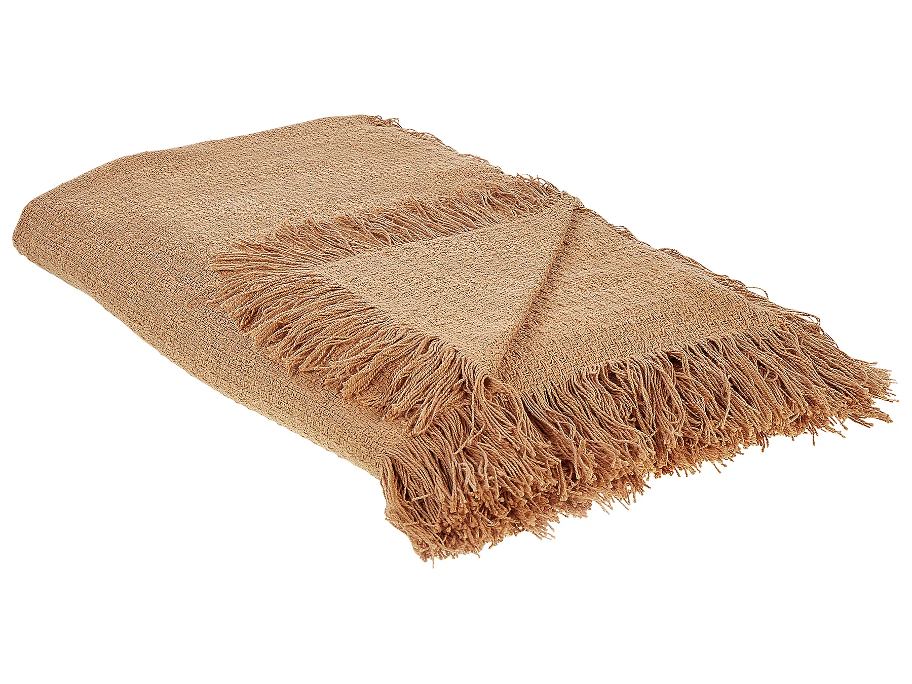 Sengeteppe YERBENT Bomull 200 x 220 cm Gullbrun_918026