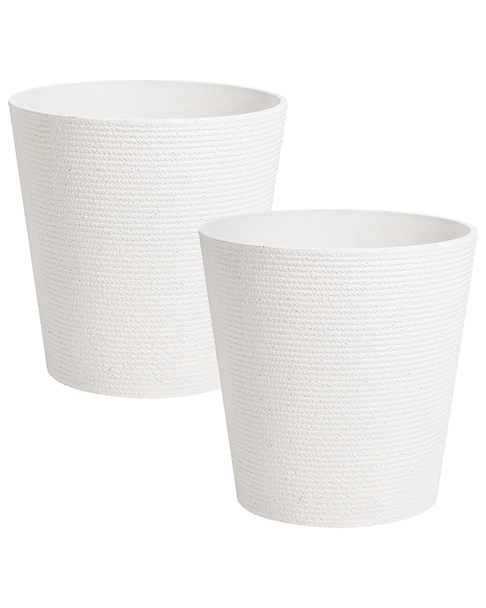 Set of 2 Plant Pots ARMERIA 50 cm White_1123881