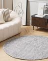 Shaggy Rug DEMRE Grey ø 140 cm