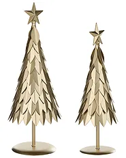 Koristesetti 2 kpl KEMIJOKI 41/48 cm Joulukuusi Kulta_1156601