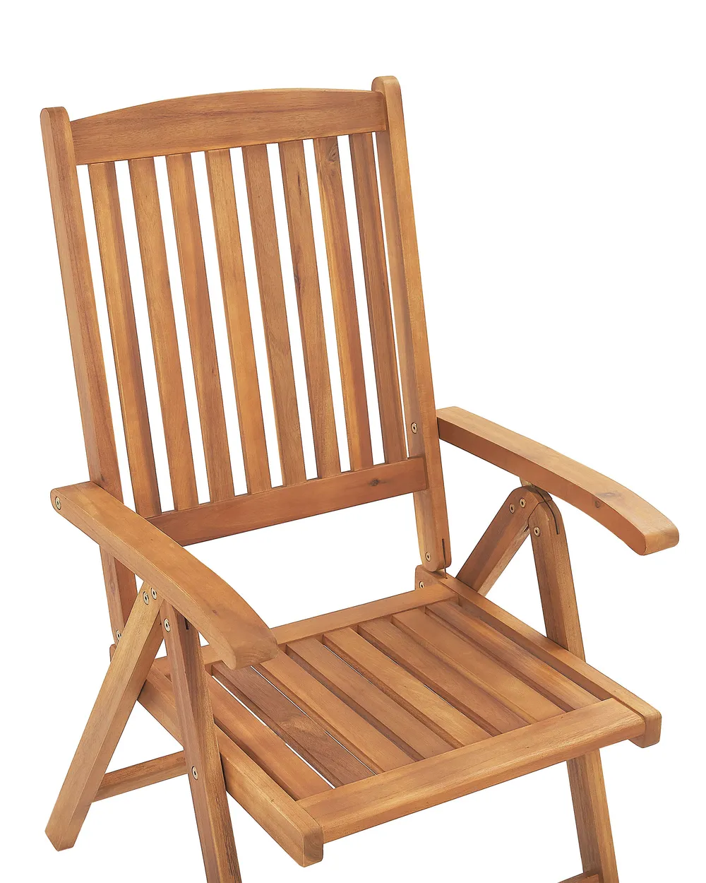 Set med 6 stolar med dynor JAVA Akaciaträ Off-White_803840