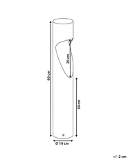 Outdoor LED Bollard Lamp CAROI Brown_1105407