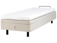 Säädettävä sänky ilman sängynpäätyä kangas DUKE II 80 x 200 cm Vaaleanbeige_952171