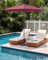 Market Parasol 266 cm VARESE Burgundy