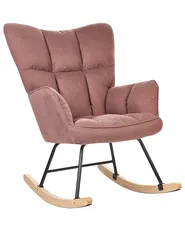 Rocking Chair OULU Fabric Pink_914726