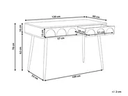 Skrivbord ESLANE 120 cm 60 cm Vit_1068921