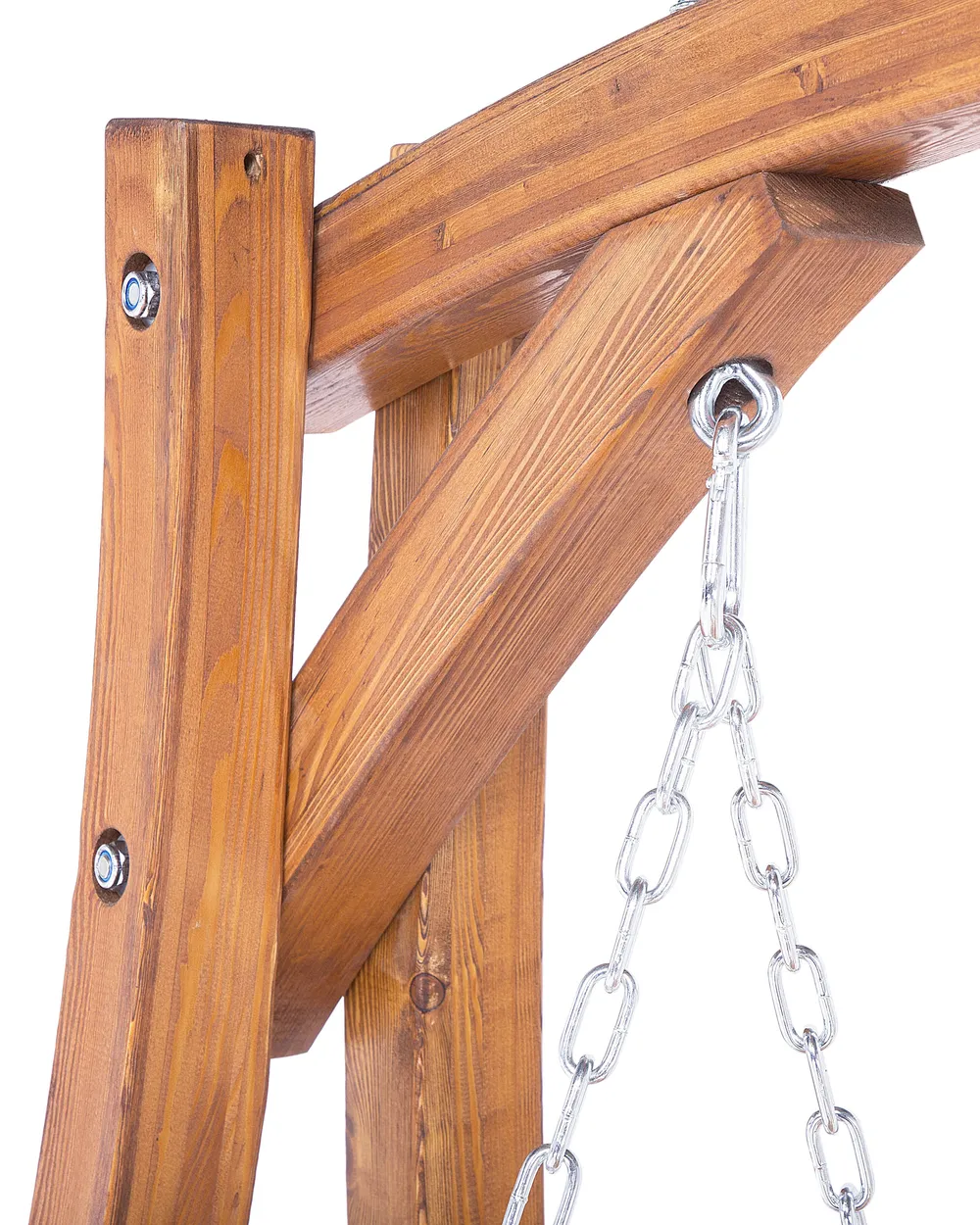 Patio Swing NOVARA Larch Wood Brown_732028