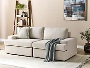 Sofa 3 Seater ALLA Fabric Light Beige_1187154