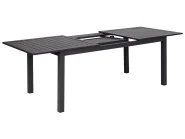 Extending Garden Dining Table SKALOMA 180/240 cm 90 cm Metal Dark Grey_921899