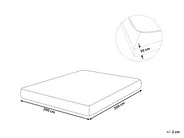 Fitted Sheet JANBU 200 x 200 cm Cotton Light Blue_845808
