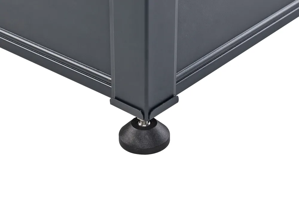 Storage Box CAMPALTO 123 cm 60 cm Metal Dark Grey_937961