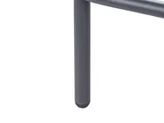 Garden Sofa with Table 4 Seater POLLINA Metal Black_1078931