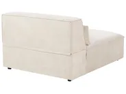Modular Corner Sofa 4 Seater HELLNAR with Ottoman Velvet Light Beige Left Hand_911171