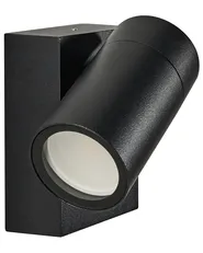 Set of 2 Outdoor Wall Lights MANOR Black_1102551