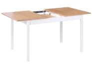 Jatkettava ruokapöytä HOUSTON Vaaleanruskea/valkoinen 120/150 cm 90 cm Mänty_1070979