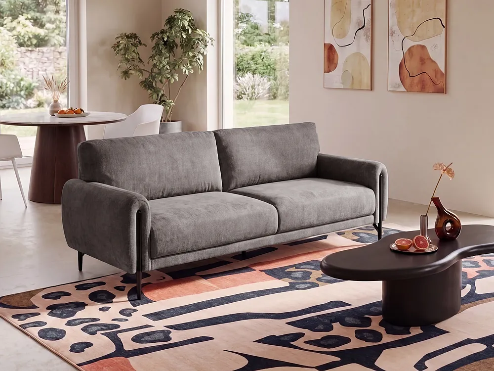 Sofa 3 Seater SKARO Chenille Taupe