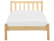 Bed Pine Wood FLORAC 90 x 200 cm (EU Single) Light Brown_918216