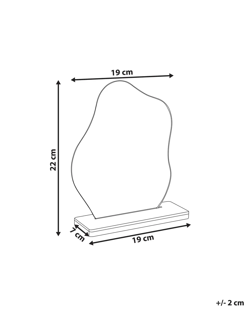 Lattiapeili LOZERE 19 cm 22 cm Bambu Vaaleanruskea_847735