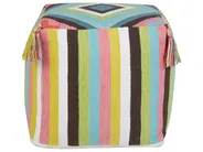 Pouffe MONEASA Cotton Multicolour_922564