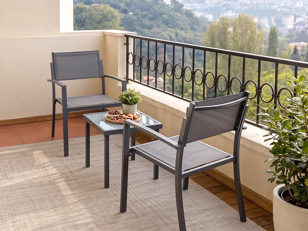 Bistrosetti TAVOLETO Metalli Tummanharmaa_1154101