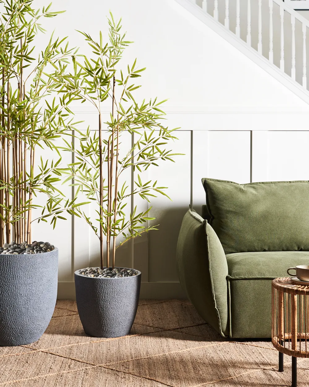Plant Pot KANNIA 36 cm Light Grey