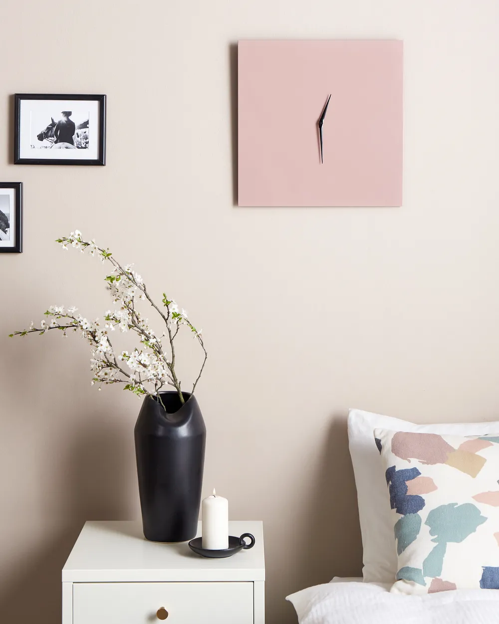 Wall Clock TOMAR 40 cm Metal Pink
