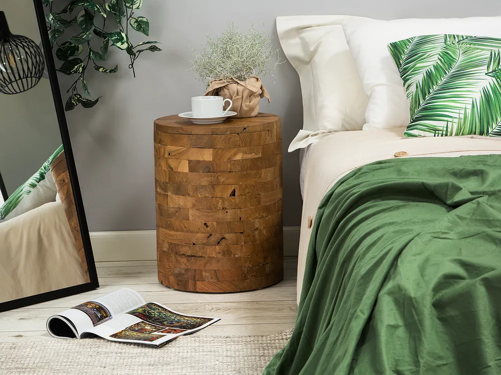 Side Table BRANT Teak Wood Brown