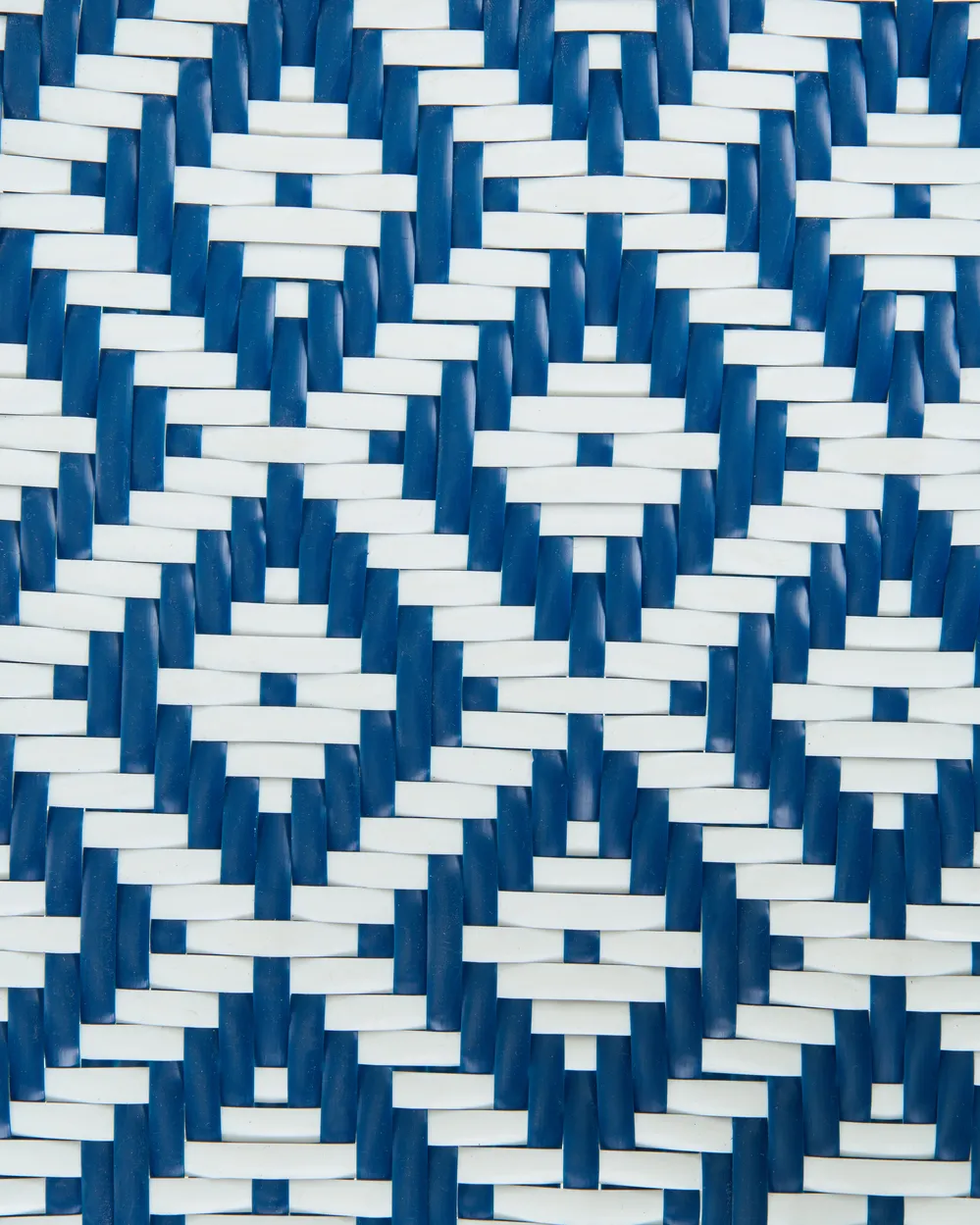 Set of 4 Garden Chairs CASPRI PE Rattan Blue/ White_1090665