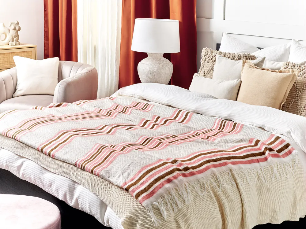 Torkkupeitto MAGAR kangas 130 x 170 cm Beige