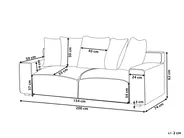Soffa 3-sits VISKAN Chenille Off-White_903512