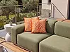 Set of 2 Outdoor Cushions ALISMA Plant Pattern 45 x 45 cm Orange