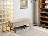 Shoe Bench VAIL Fabric Taupe with Storage