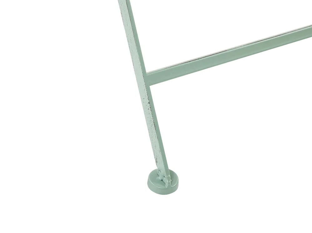 Bistro Set Folding TRENTO Metal Light Green_774534