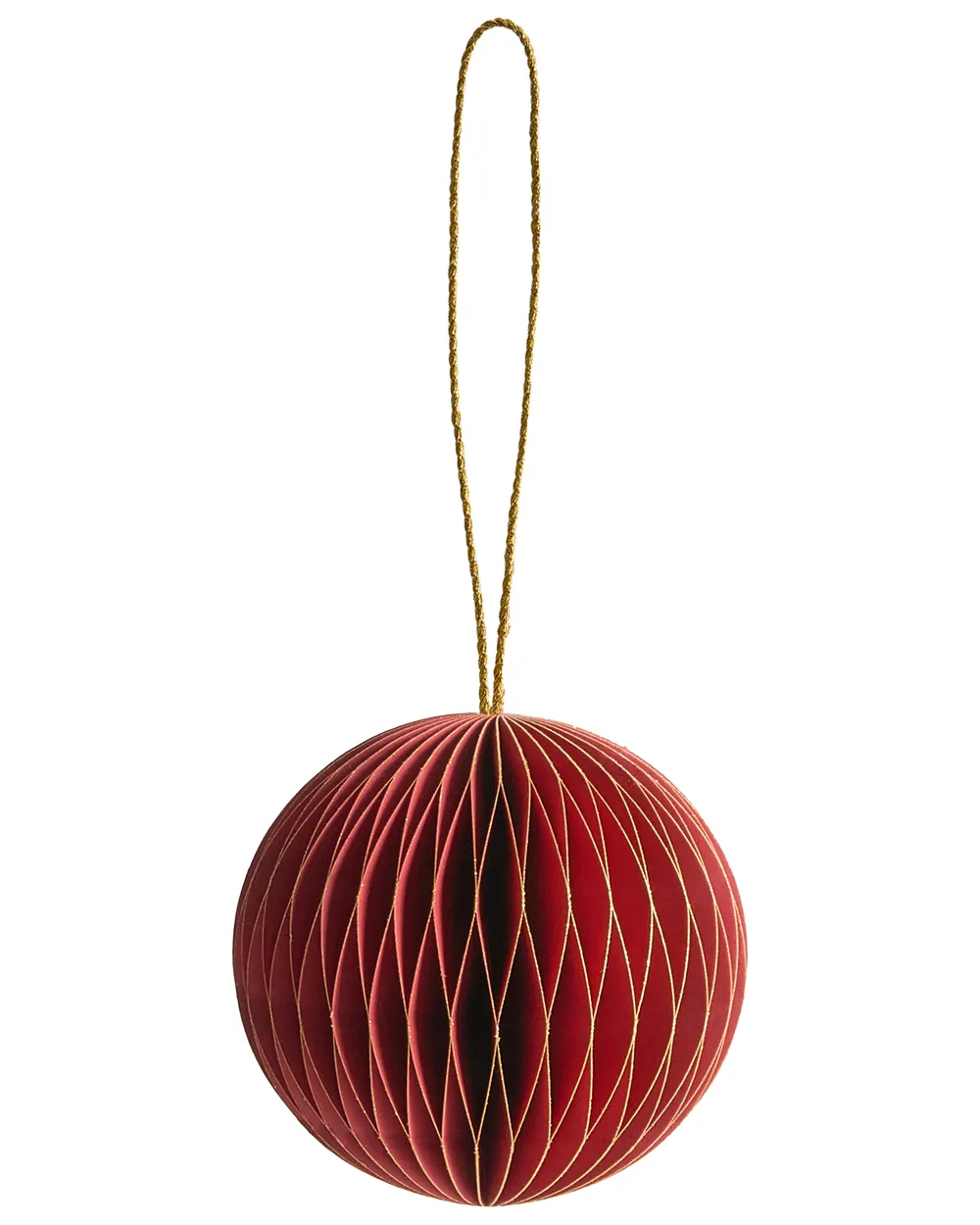 Set of 20 Christmas Tree Ornaments STORA Paper Multicolour_1030590
