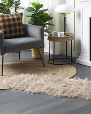 Fuskpälsmatta MAMUNGARI Sandbeige 60 x 180 cm_826454