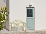 Garden Bench MILAZZO 130 cm Metal Light Green_863576