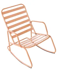 Garden Rocking Chair TURI Metal Golden Brown_1020864