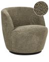 Swivel Armchair KUOLPA Chenille Dark Green